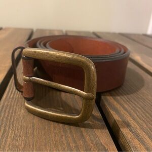 L L Bean Brown Leather Belt